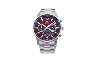 ORIENT: Quartz Sports Watch, Metal Strap - 42mm (RA-KV0004R)