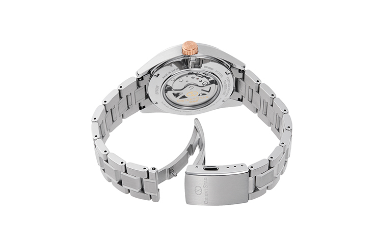 ORIENT STAR: Mechaniczny Nowoczesny Zegarki, Metalowy Pasek - 41.0mm (RE-AV0116L) Ograniczony