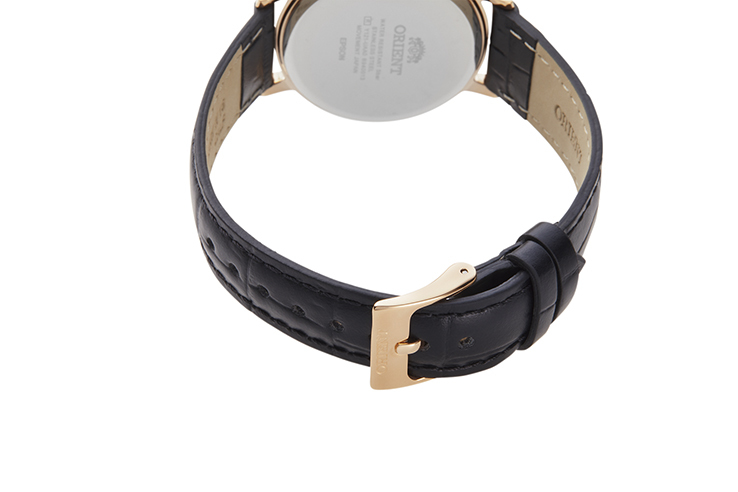 ORIENT: Quartz Classic Watch, Leather Strap - 33.8mm (RA-QC1703B)