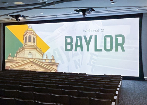 Epson display helps impress Baylor University’s prospective students at  welcome center