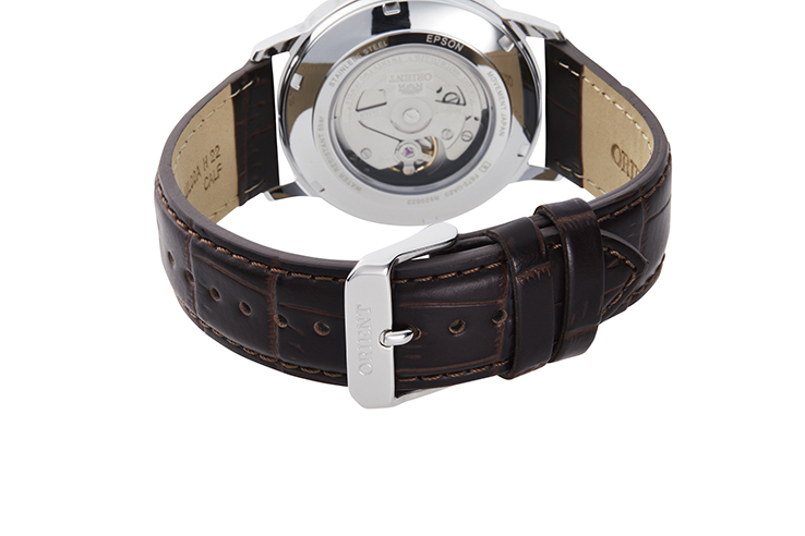 ORIENT: Mechanical Contemporary Watch, Leather Strap - 41.6mm (RA-AC0F07S)