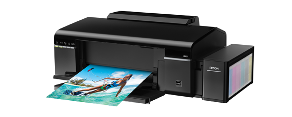 Epson L805 Photo imprimante A4 à 6 couleurs, Réservoir Wi-Fi, USB avec  Plaque PVC – Dabakh Informatique