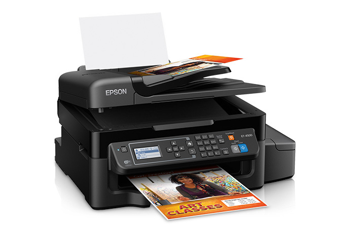 Epson WorkForce ET-4500 EcoTank All-in-One Printer - Certified ReNew