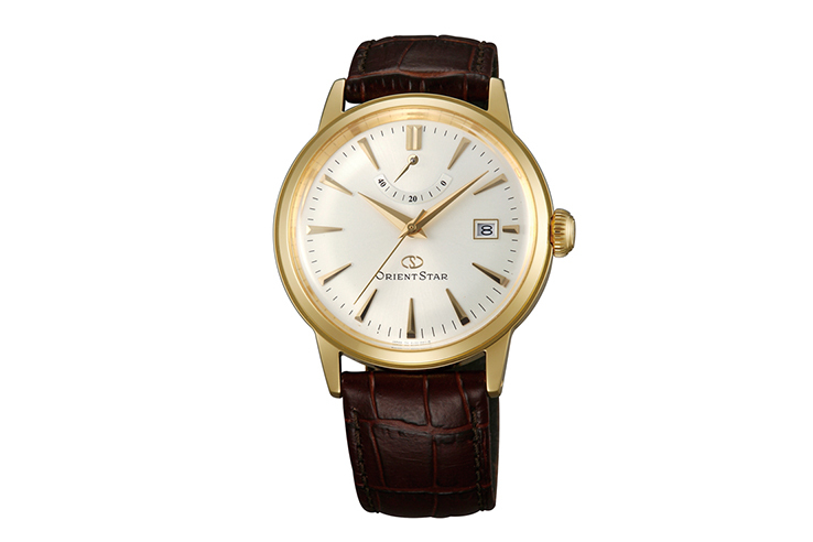 ORIENT STAR: Mechanical Classic Watch, Leather Strap - 38.5mm (AF02001S)