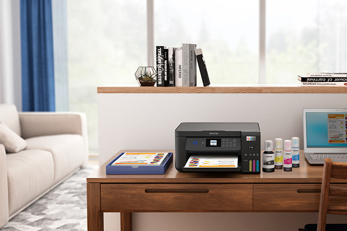 EcoTank ET-2850 Wireless Colour All-in-One Cartridge-Free Supertank Printer with Scan, Copy and Auto 2-sided Printing