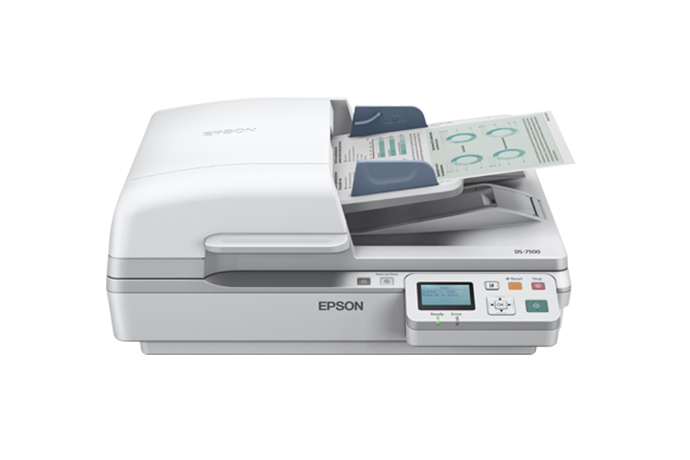 B11B205321, Epson WorkForce DS-7500 Color Document Scanner, Flatbed  Document