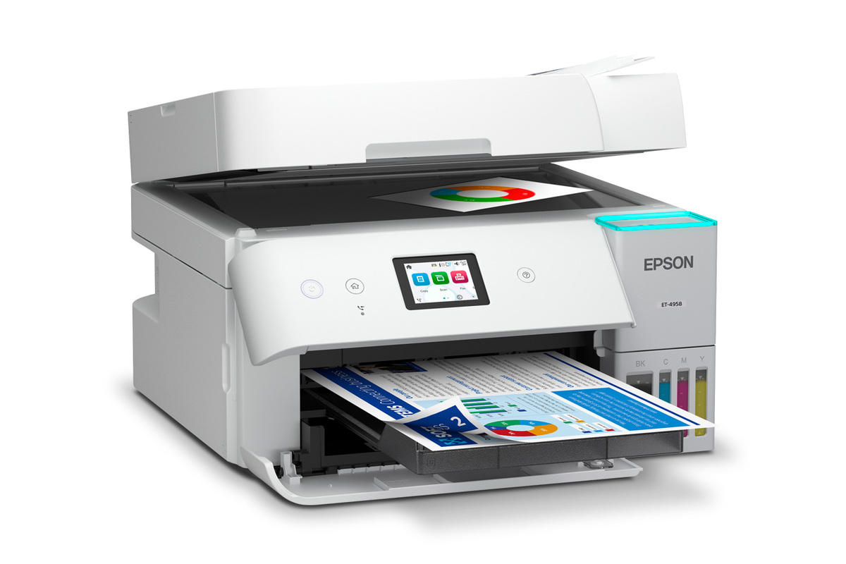 EcoTank ET-4958 Wireless All-in-One Color Supertank Printer – White