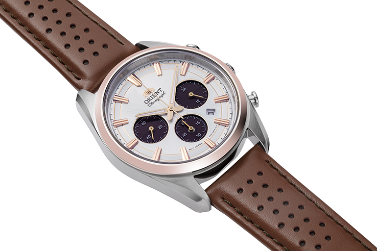 ORIENT: Quartz Contemporary Watch, Leather Strap - 40.0mm (RA-TX0306S)