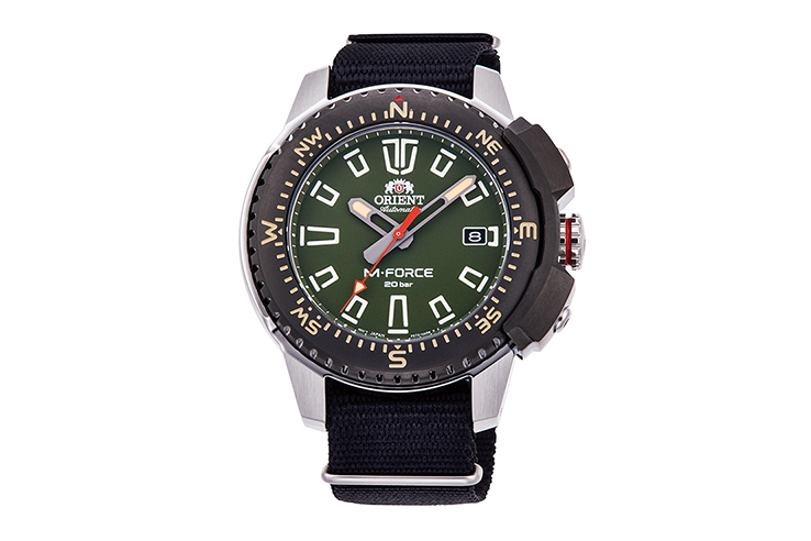 RA AC0N03E ORIENT Mechanical Sports Watch Nylon Strap 45.0mm