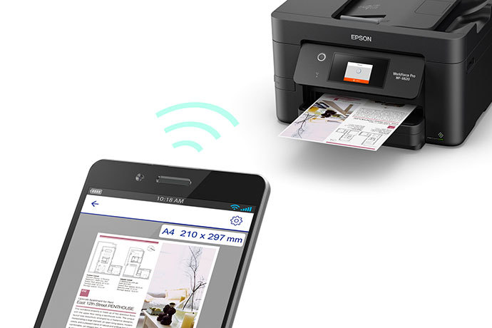 Epson WorkForce Pro WF-3820 Wireless All-in-One Printer - Certified ReNew