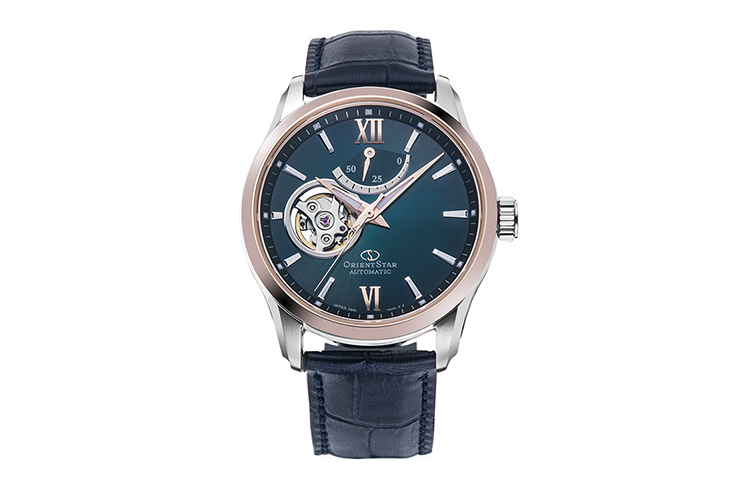 ORIENT STAR: Mechanical Contemporary Watch, Leather Strap - 39.3mm (RE-AT0015L) Limited