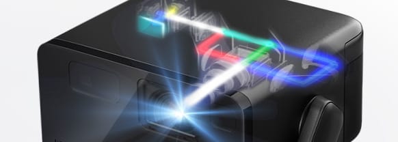 Internal rendering of 3-Chip 3LCD Laser Technology