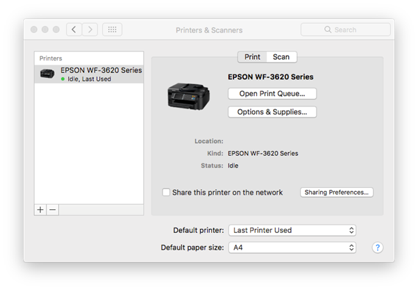 epson printer software mac