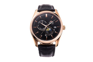 ORIENT: Mechanical Contemporary Watch, Leather Strap - 41.5mm (RA-AK0309B)