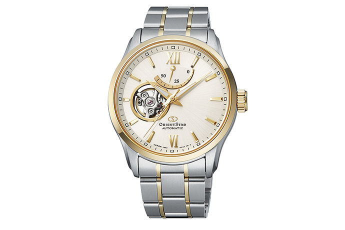 ORIENT STAR: Mechanical Contemporary Watch, Metal Strap - 39.3mm (RE-AT0004S)