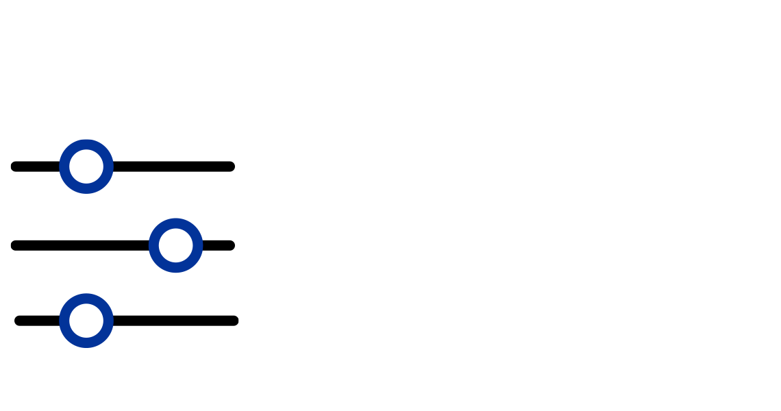A dial sliders icon.