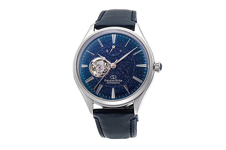 ORIENT STAR: Reloj mecánico clásico con correa de piel – 40,4 mm (RE-AT0205L) edición limitada