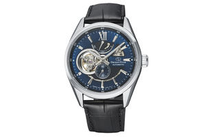 ORIENT STAR: Mechanical Contemporary Watch, Leather Strap - 41.0mm (RE-AV0005L)