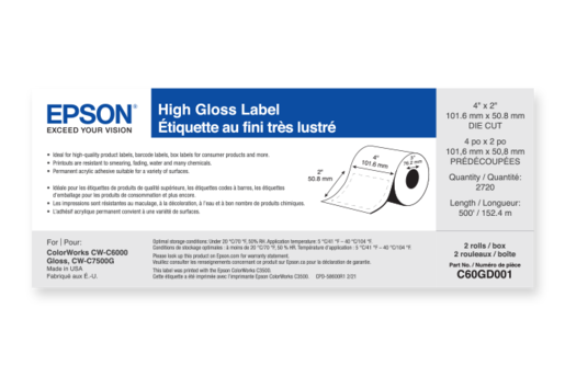 Inkjet Labels | Paper | For Work | Epson US