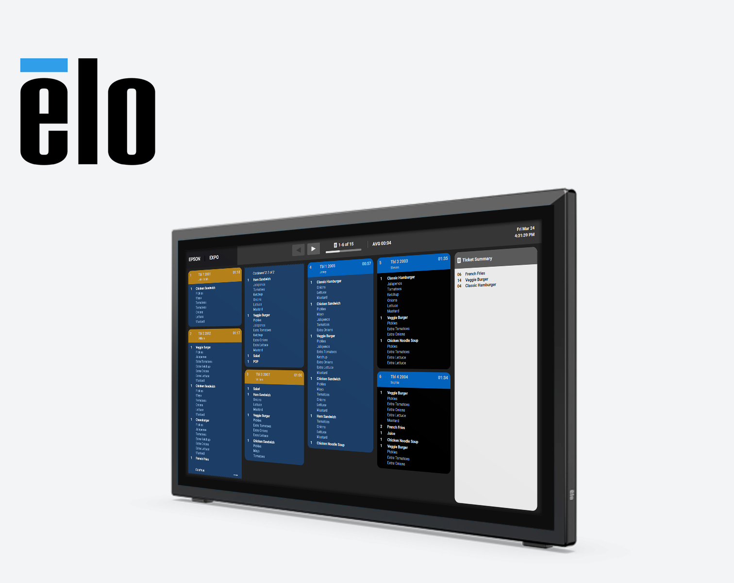 restaurant order management | kds solutions | elo®... Kitchen Display System & Order Management System | Epson Canada